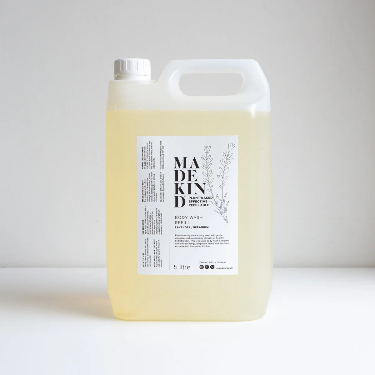 Photo of 5 litre natural body wash refill