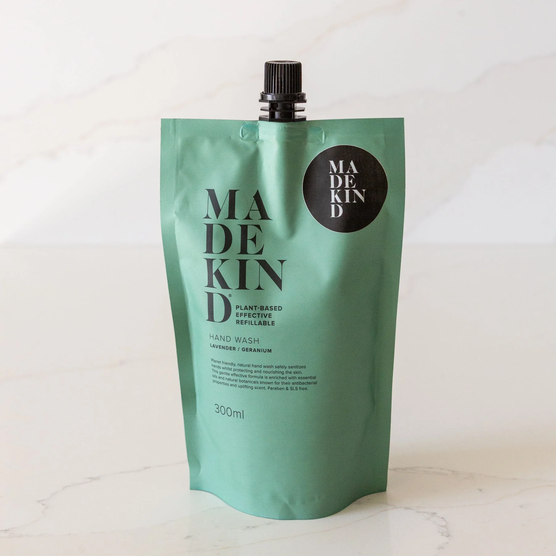 Photo of MadeKind natural hand wash refill (300ml) in Lavender & Geranium